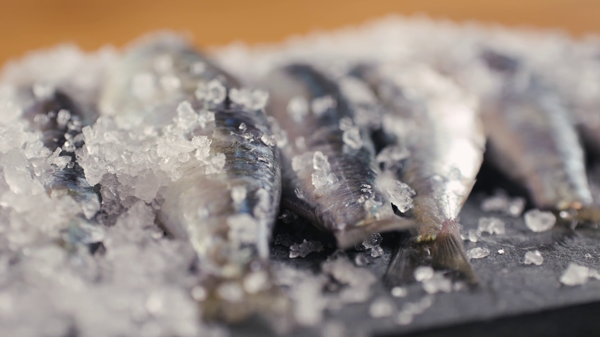 Chef Cooking Fresh Sea Sardines Anchovy Fish Stock Footage SBV ...