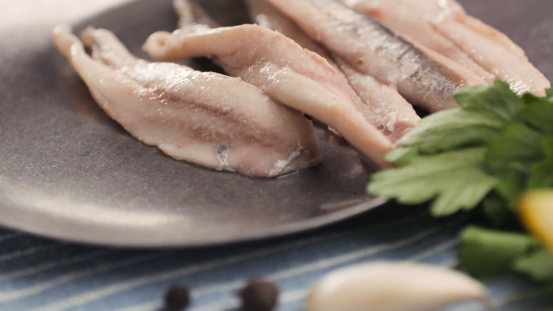 Fresh Sea Sardines Anchovy Fish Mullus On Stock Footage SBV-352251907 ...