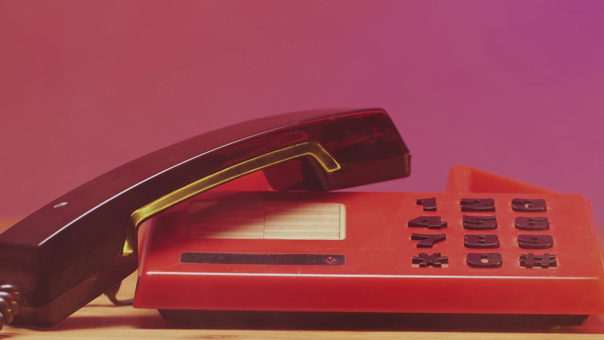 Red Retro Vintage Phone Telephone Ringing Stock Footage SBV-352438419 ...