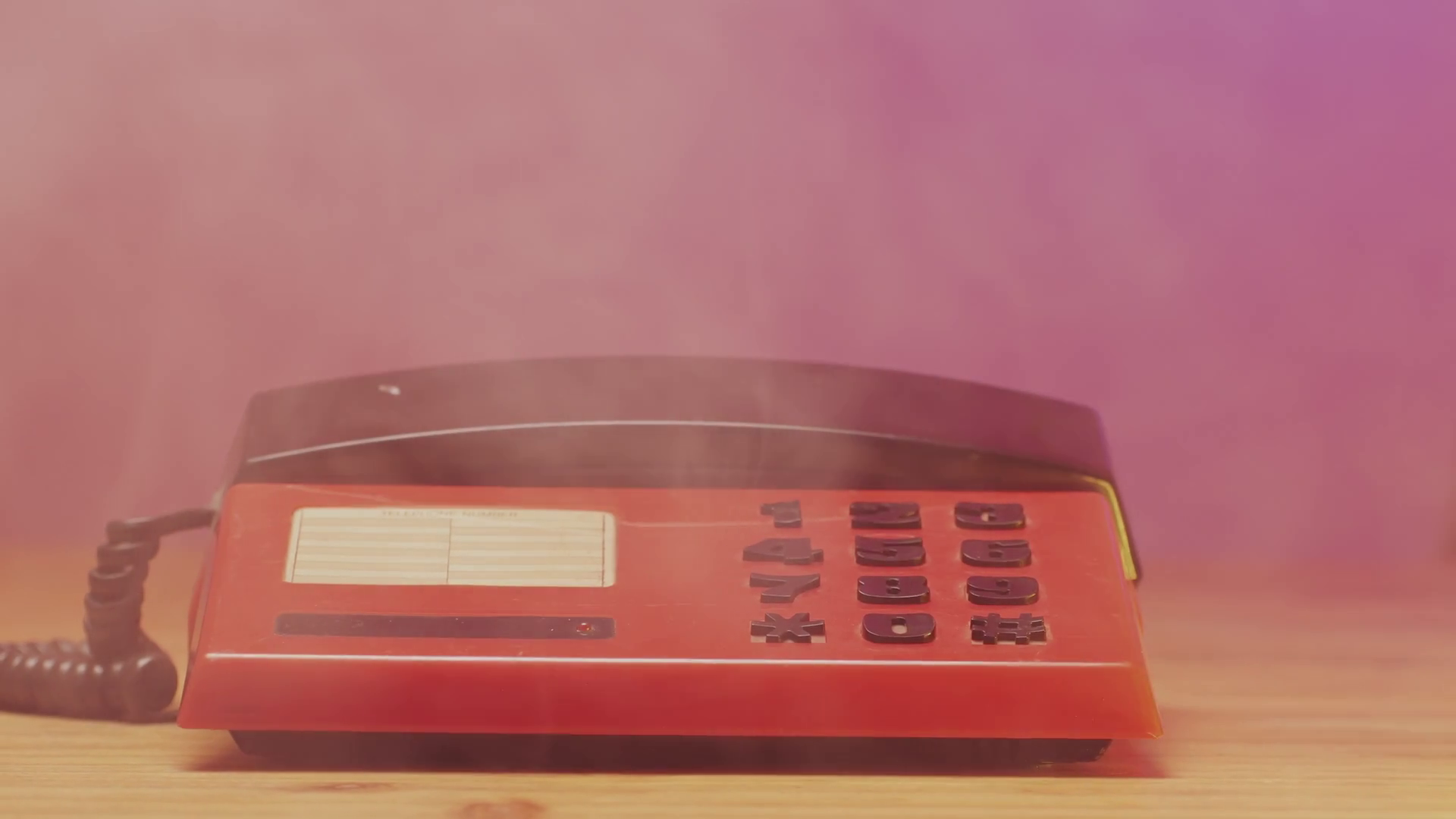 Red Retro Vintage Phone Telephone Ringing Stock Footage SBV-352421293 ...