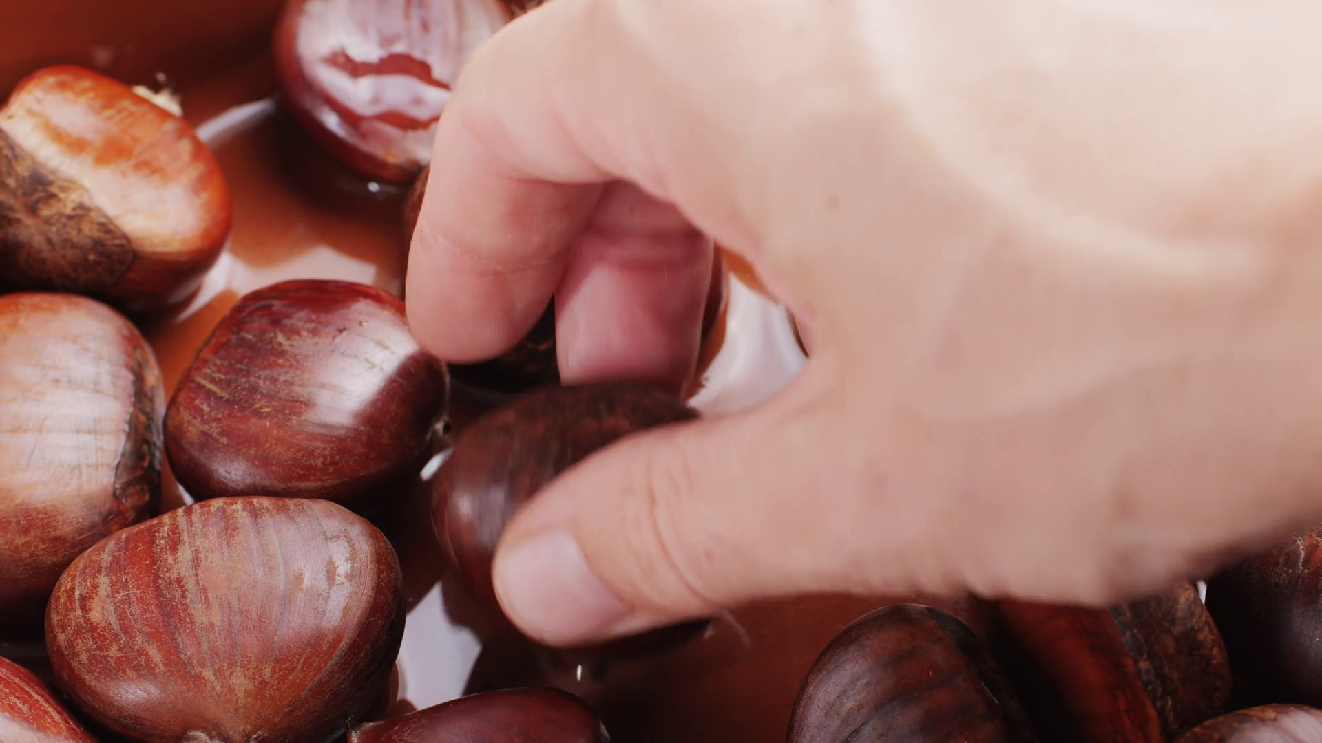 Grilled Fresh Chestnut Supermarket Food Stock Footage SBV-353032497 ...