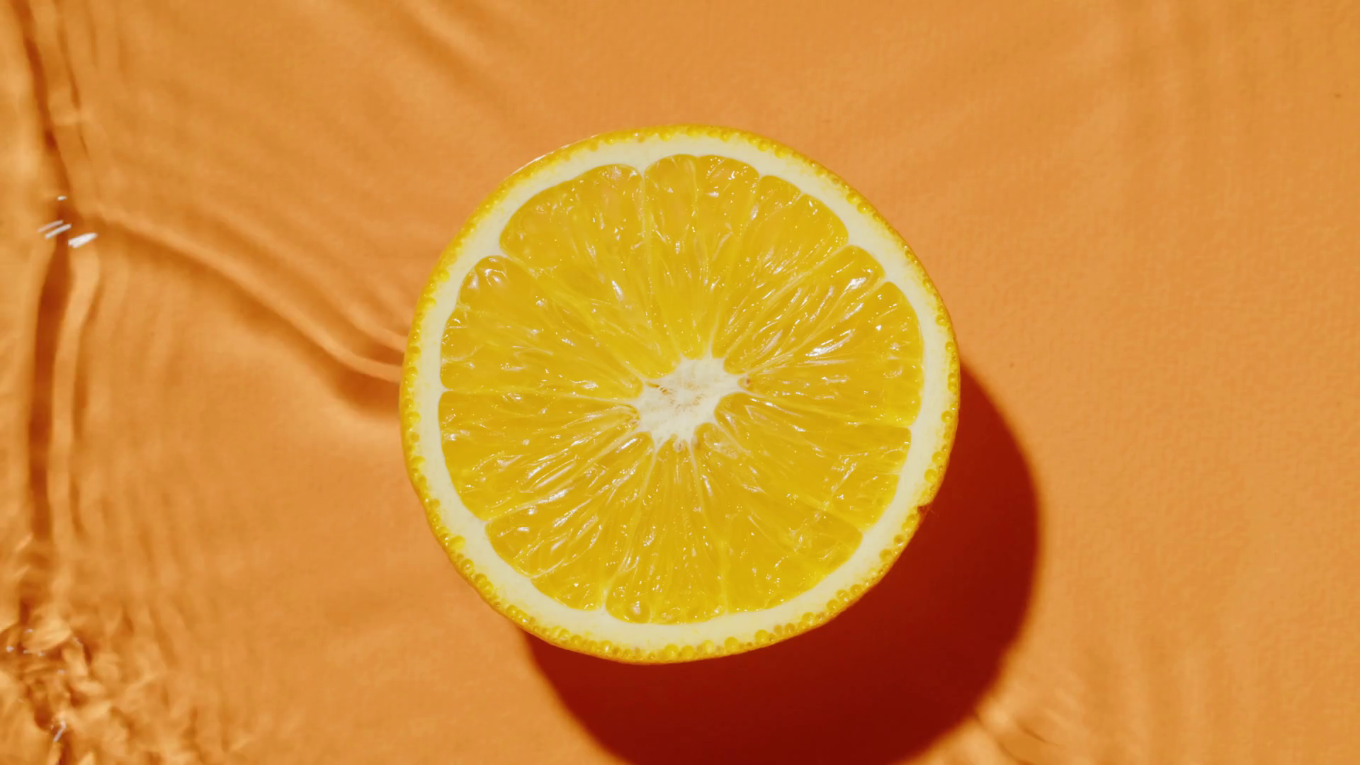 Yellow Lime Cut On Orange Background Waves Stock Footage SBV-347729115 ...