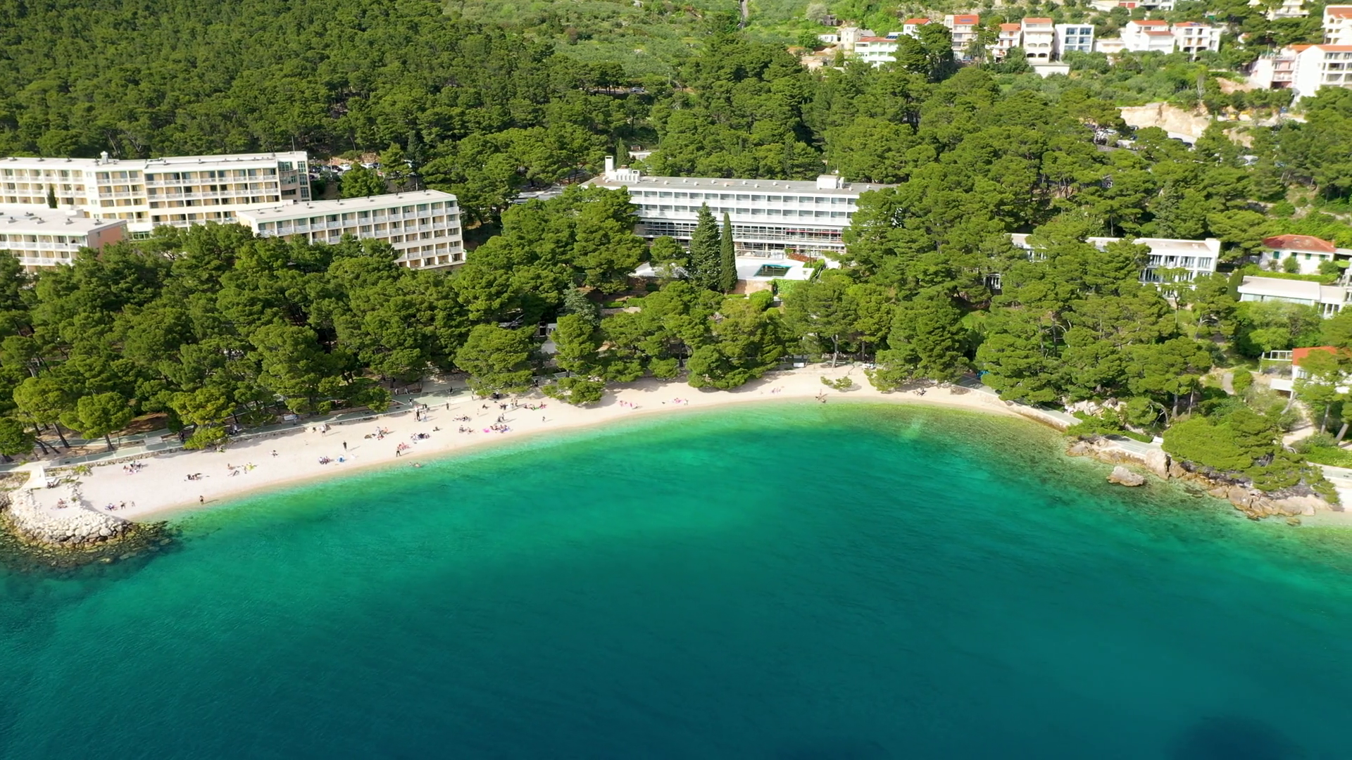 Beautiful Aerial View Of Punta Rata Beach In Stock Footage SBV ...