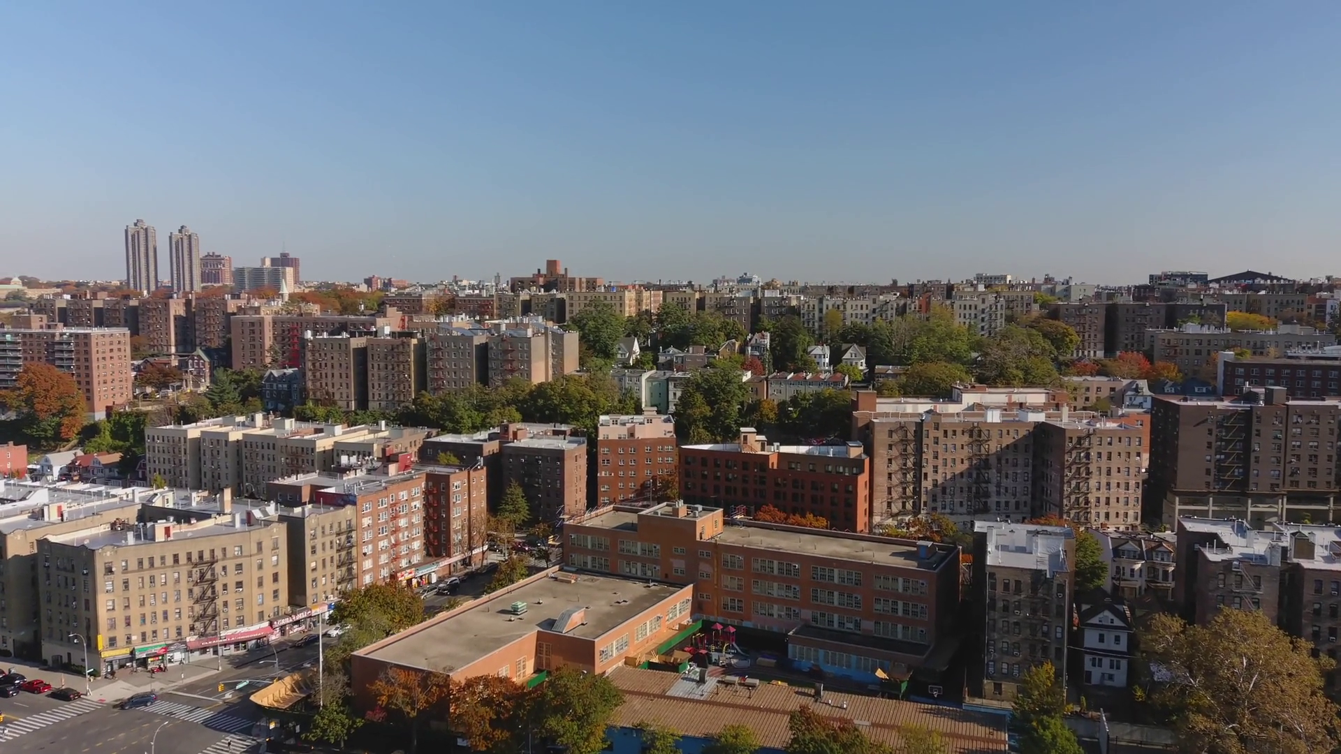 Cinematic Aerial View Of Apartment Buildings Stock Footage SBV ...