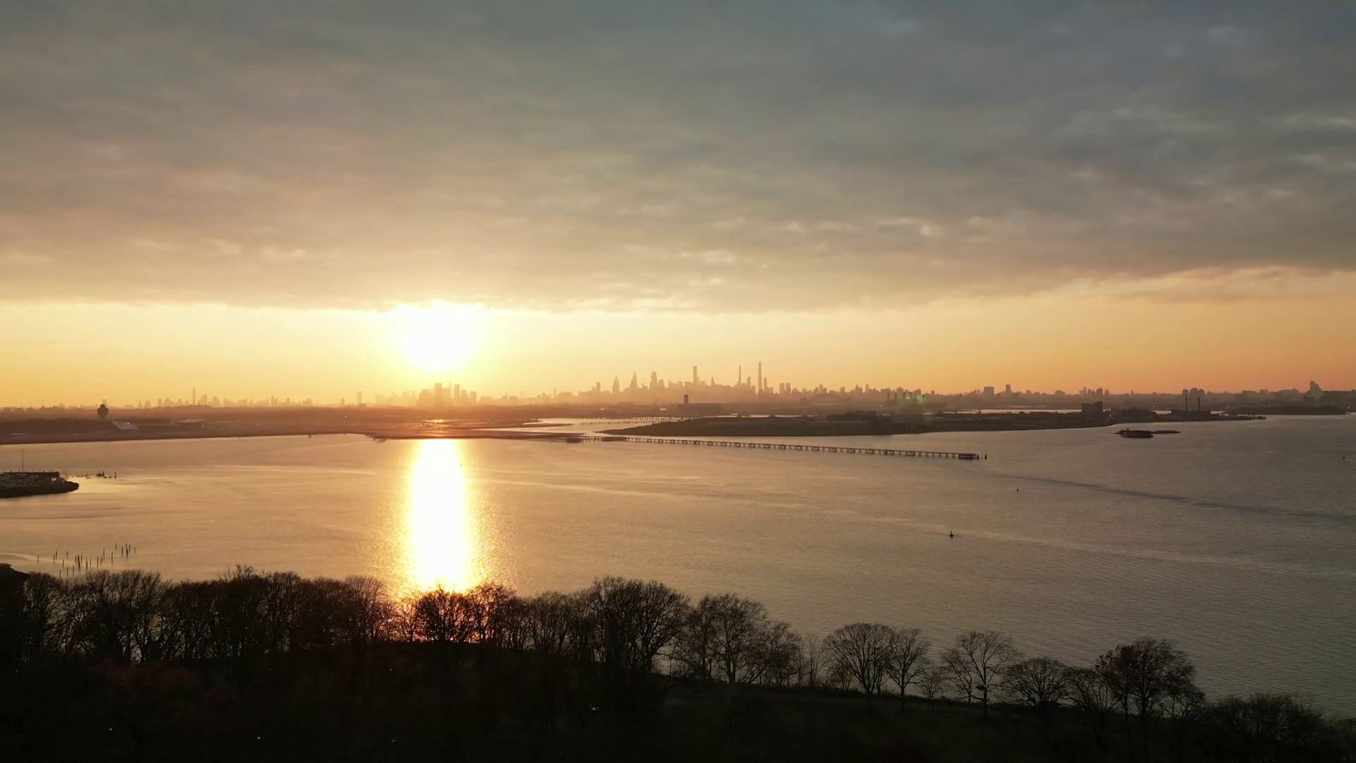 Beautiful Reverse Sunset Silhouette View Of Stock Footage SBV-348769732 ...