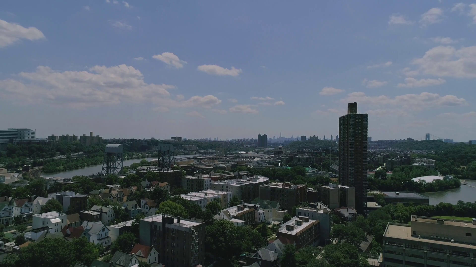 Quick Pan Of The Bronx Marble Hill And Kingsbridge Stock Video Footage 0014 SBV347094032