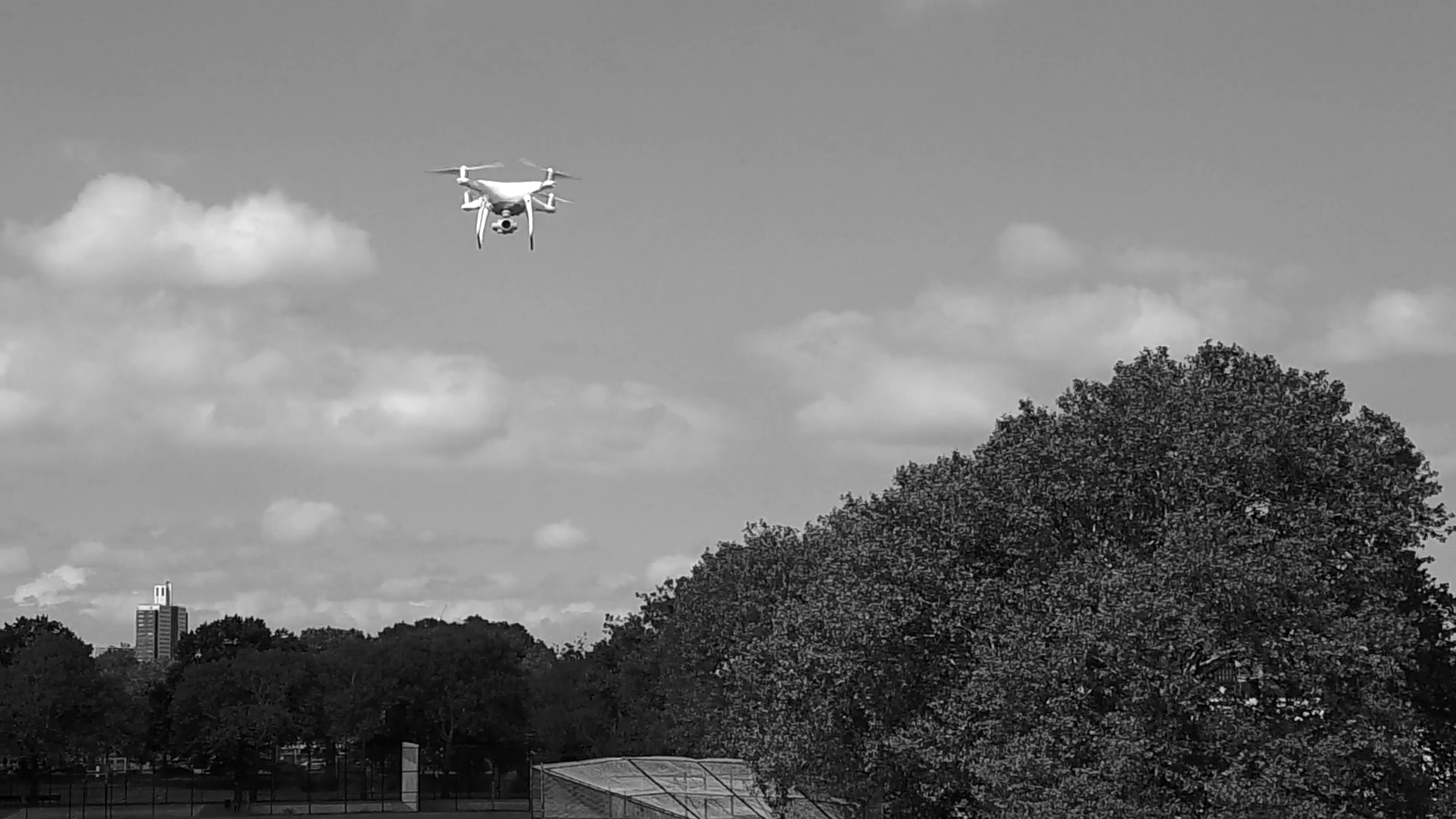 Dolly Shot Of A Drone In Black And White Stock Video Footage 0009 SBV347097830 Storyblocks