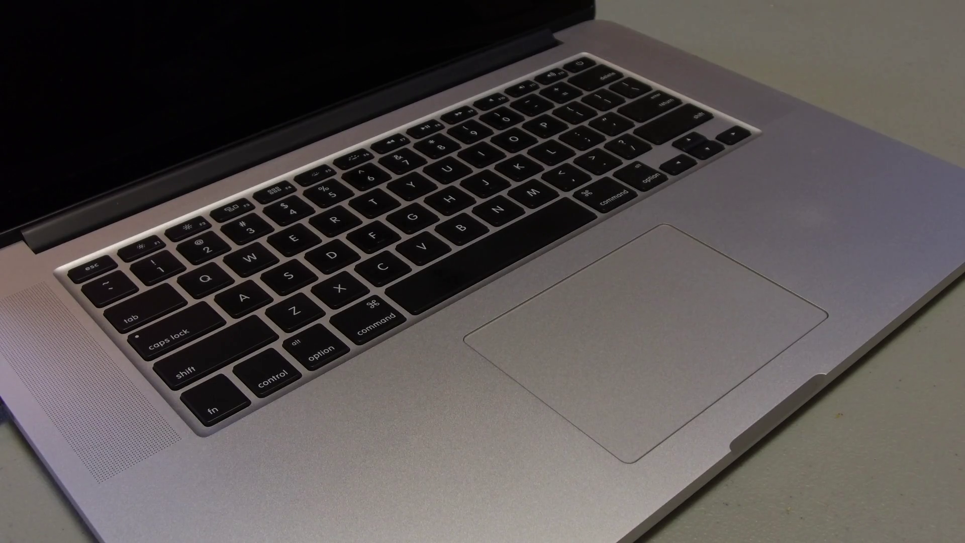 Man Using A Macbook Pro Laptop Pinch Zoom Gesture Stock Video Footage