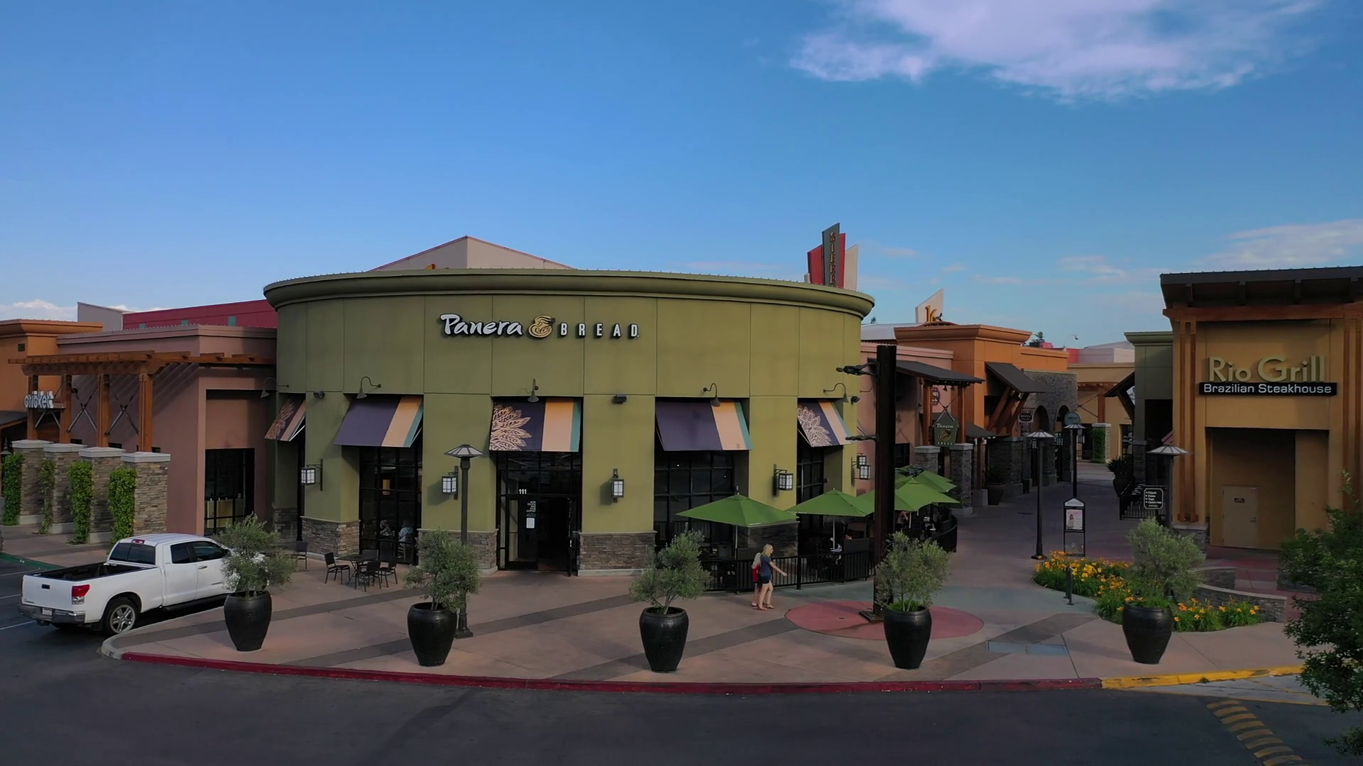 Slider Shot Of Storefronts At Sierra Vista Stock Footage SBV347181268