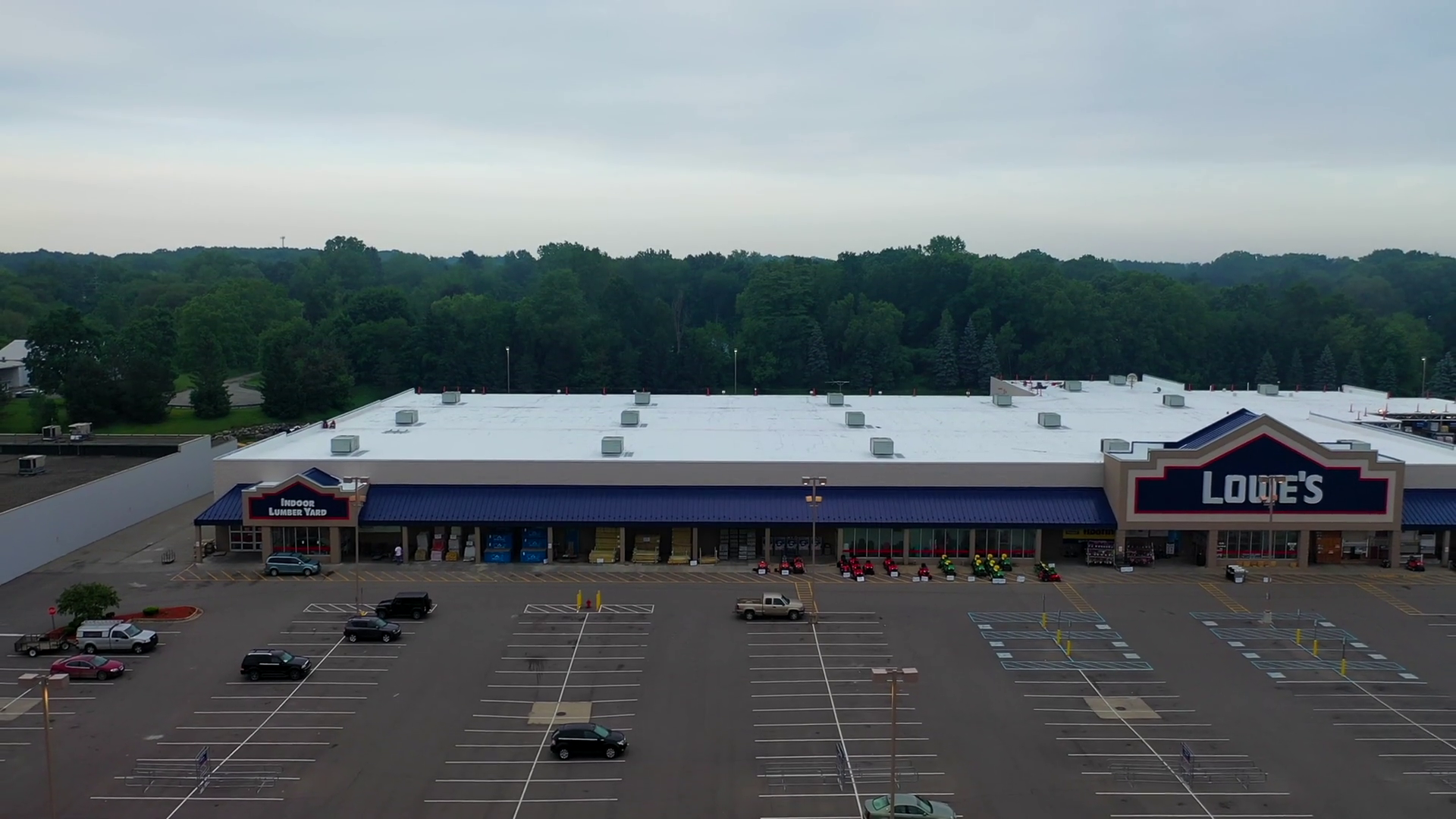 Rise Reverse Shot Of Jackson Crossing Plaza Stock Footage SBV347181356