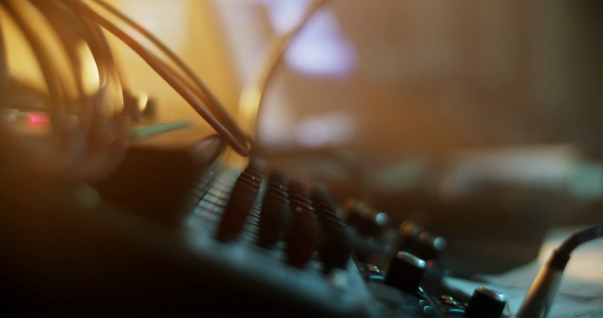 Sound Mixer Computer Monitor In Music Studio Stock Footage SBV