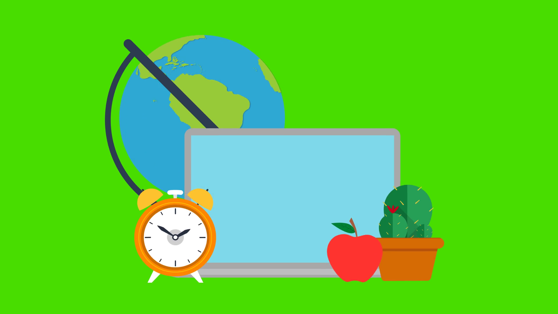 Online Education Remote Work Animation With Stock Footage SBV-353457609 ...