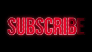 Glowing Neon Subscribe Text Animation for Social Media and Video Channel Promotion