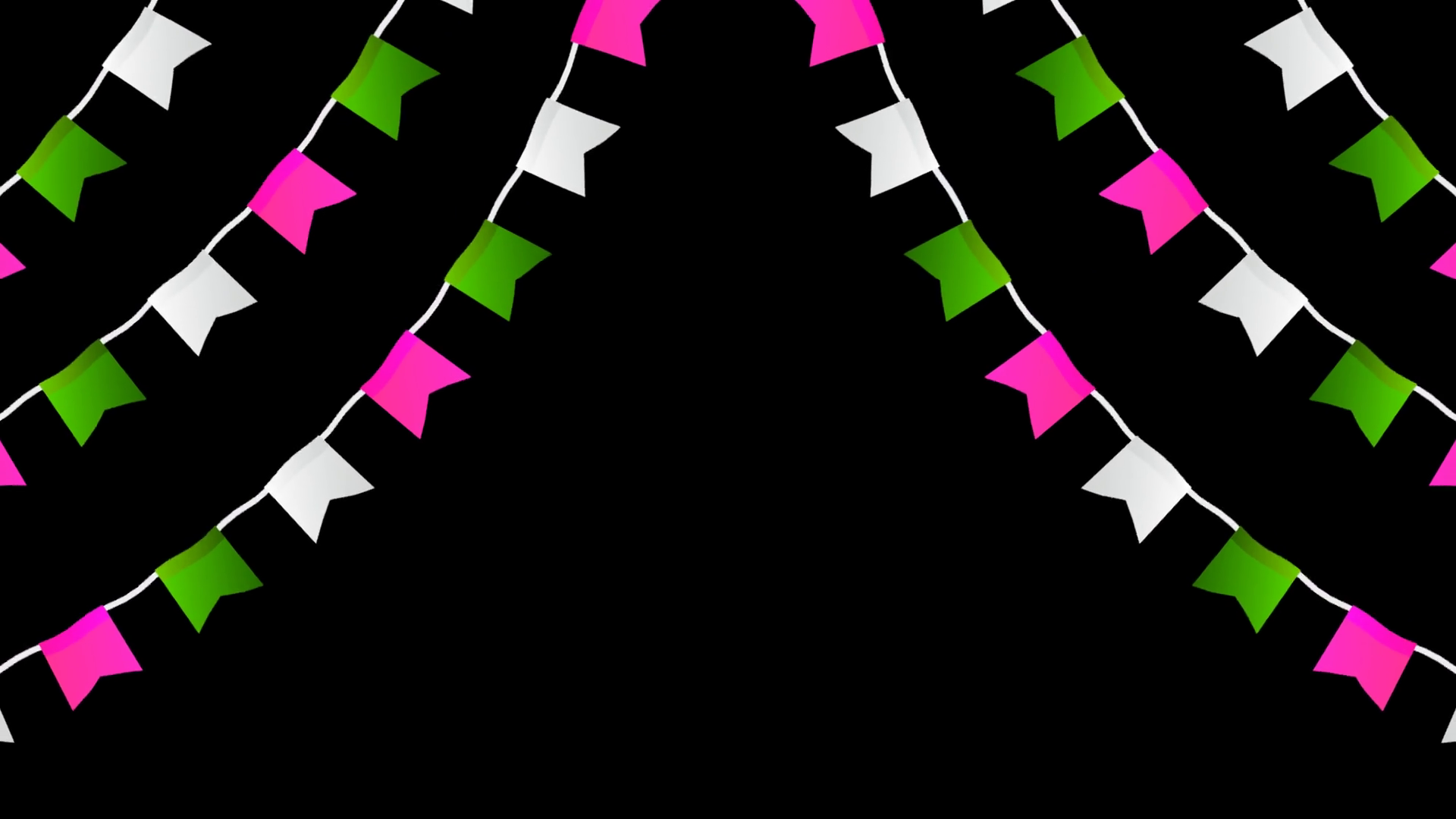 Carnival Party Flag Garland Animation In Stock Footage SBV-352907584 ...