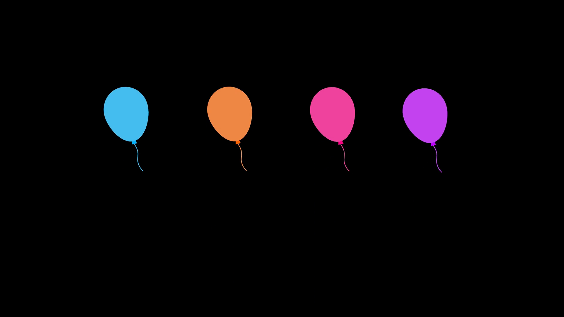 Floating Bunch Of Balloons Animation Stock Footage SBV-352909124 ...