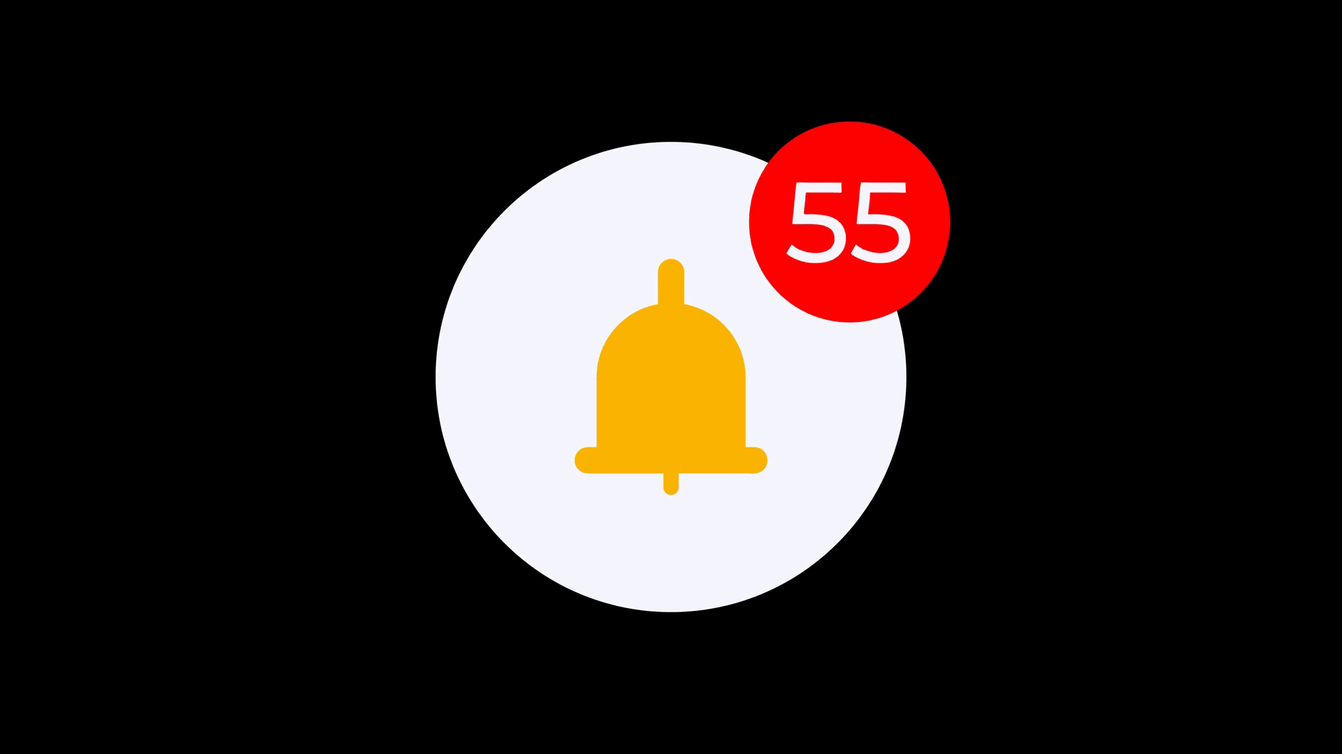 Increasing Notification Counter Notification Stock Footage SBV ...