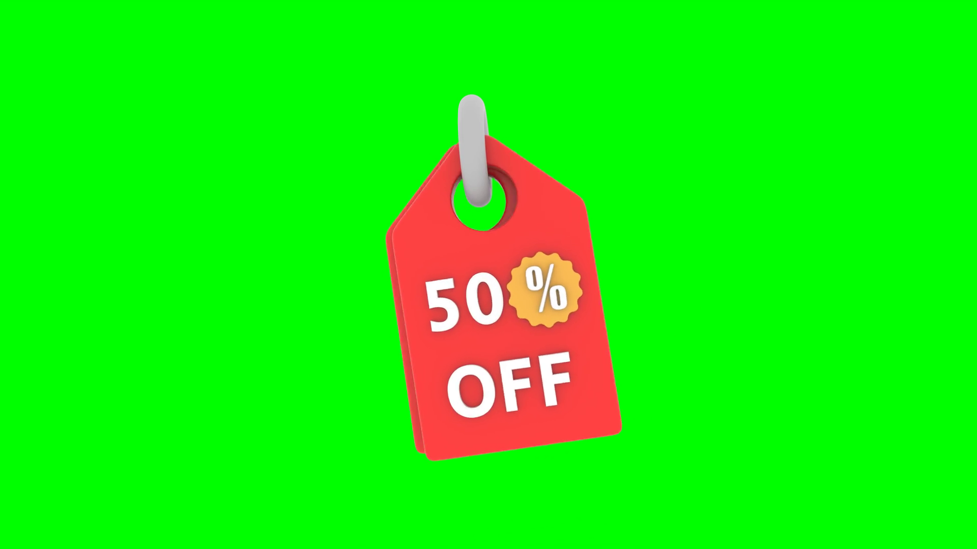 50 Percent Discount Sale Label Animation Stock Footage SBV-352896734 ...