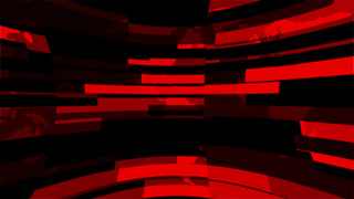 Red and Black Broadcast News Background with Abstract Bars and a Global World Map for a Breaking News Intro