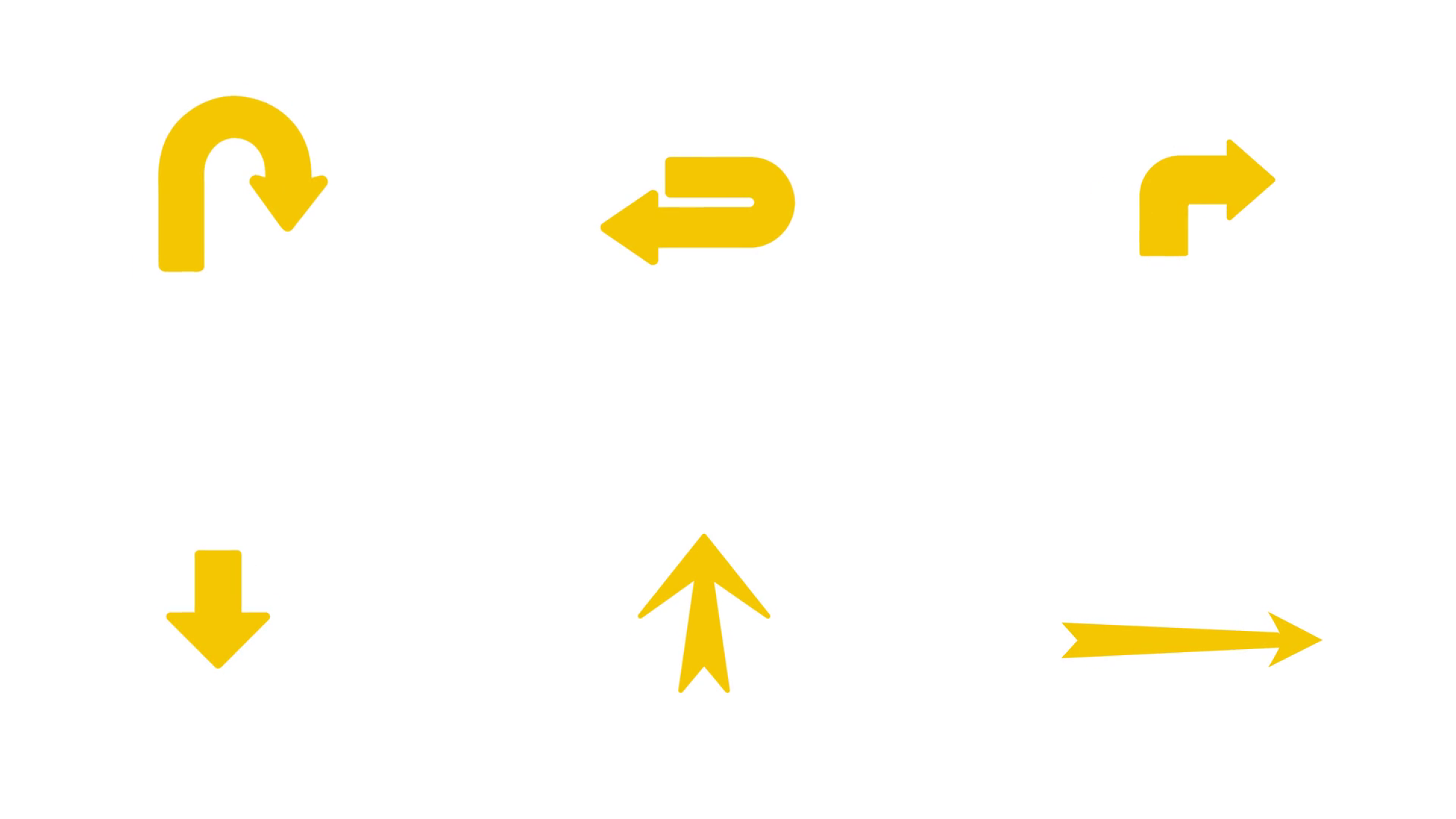 Set Of Animated Arrows Sign Design Element Stock Motion Graphics SBV ...