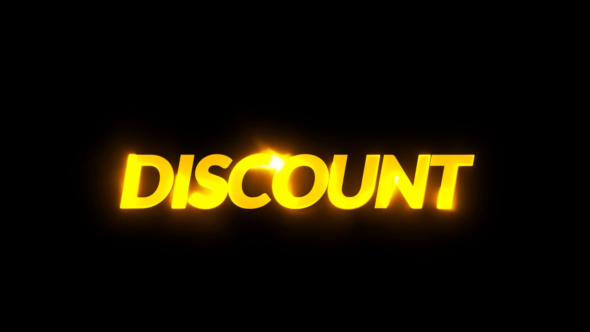 Colorful Retro Discount Neon Light Animation Stock Footage SBV