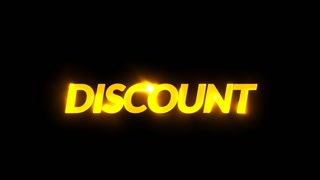 colorful retro discount. neon light animation motion graphic video