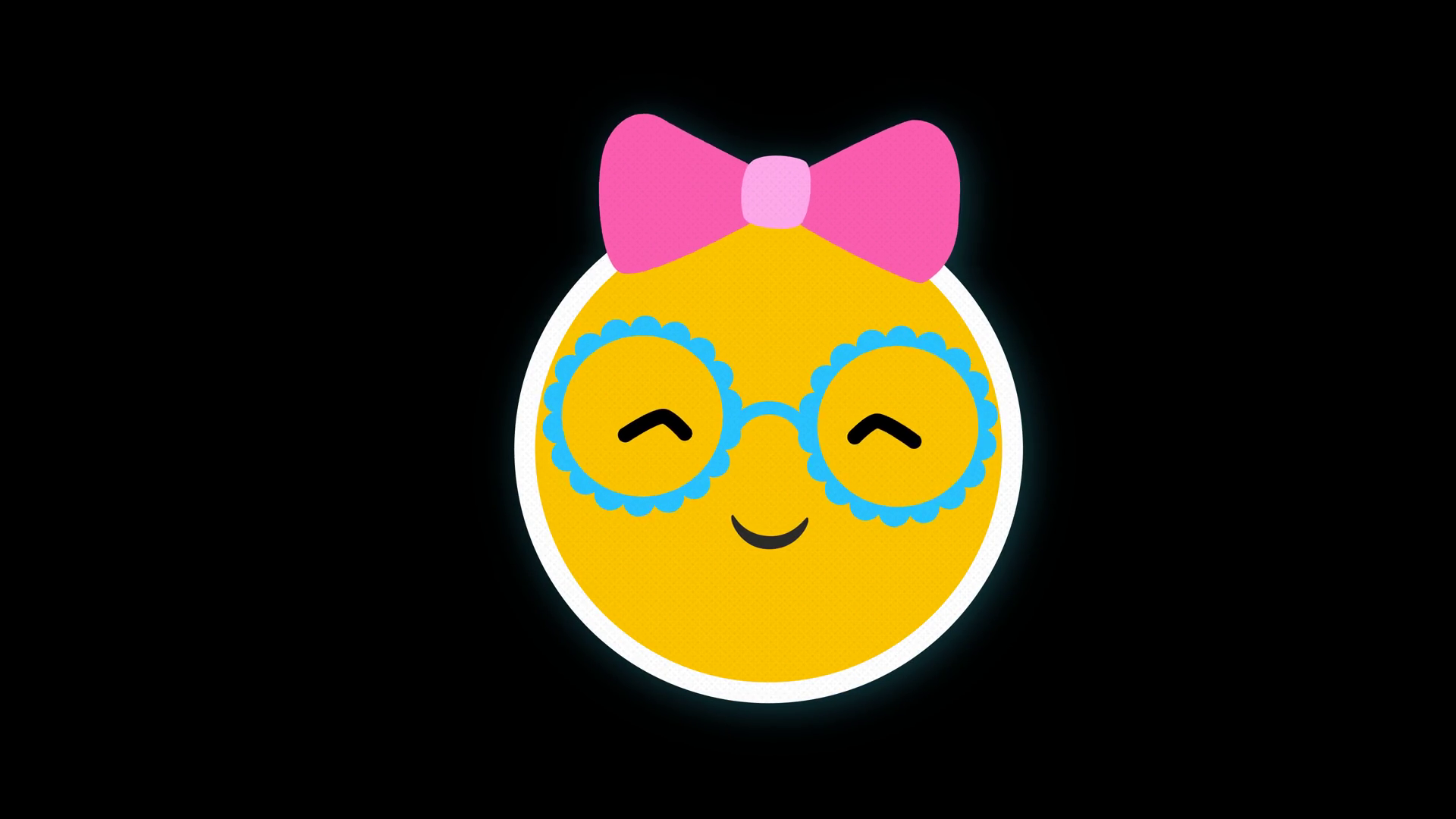 Cute Bow Emoji Icon Loop Animation Video Stock Footage SBV347476841