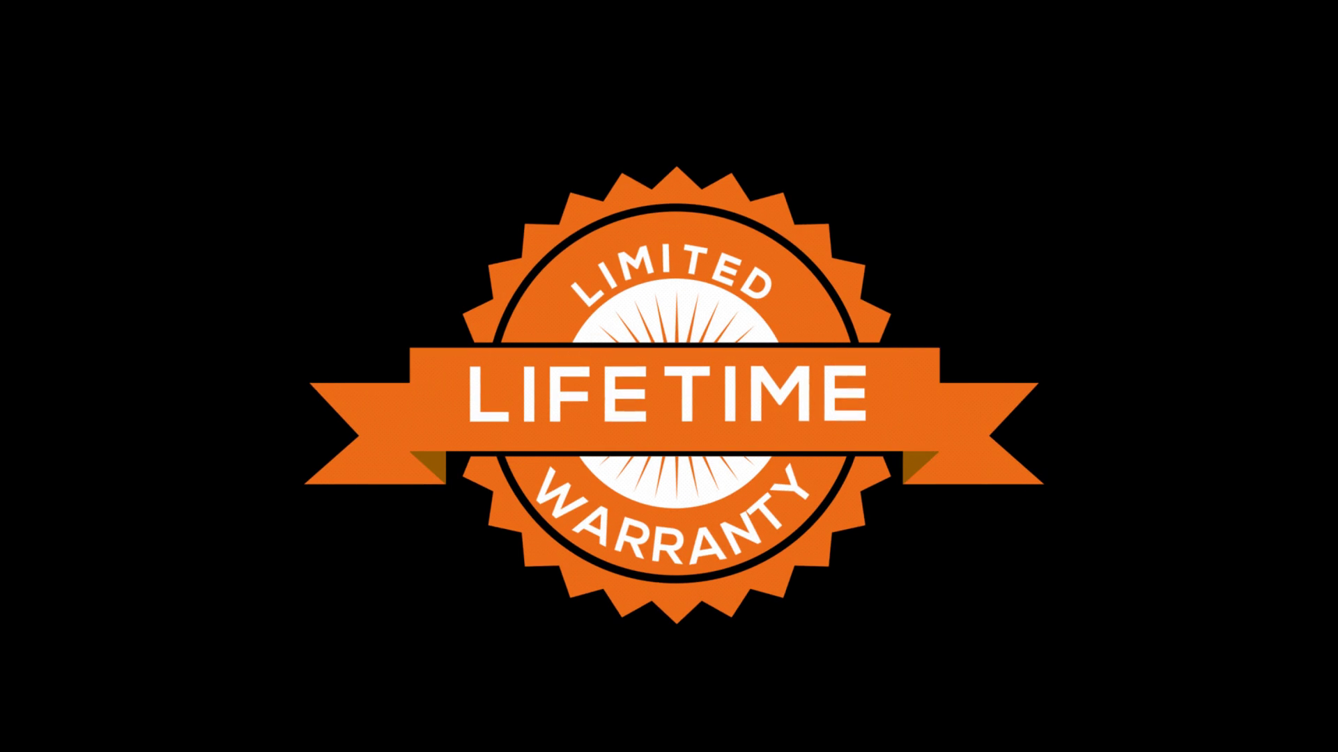 Lifetime Warranty Badge Animation Loop Stock Footage SBV347605378