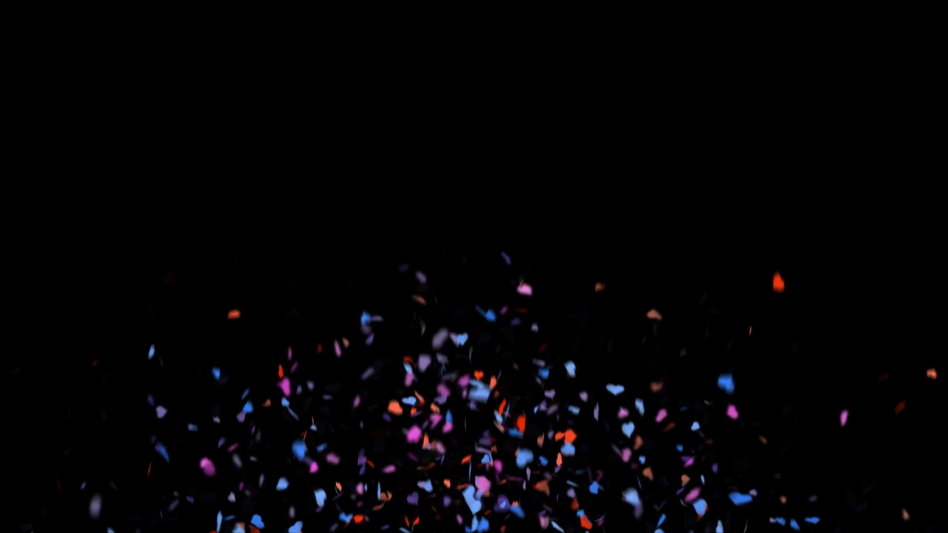 Hearts Confetti Falling Loop Animation Video Stock Motion Graphics SBV