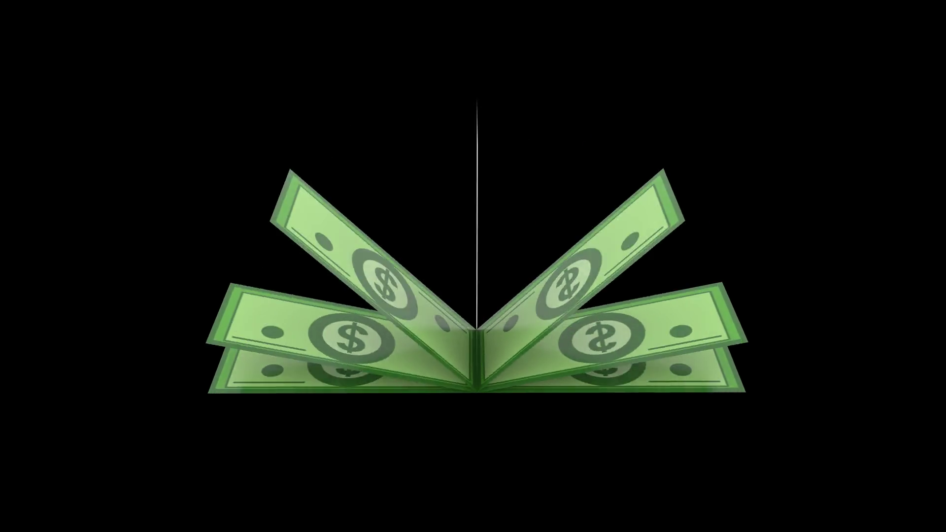 Animated Loop Of Floating Dollar Banknotes Stock Footage SBV-352832643 ...