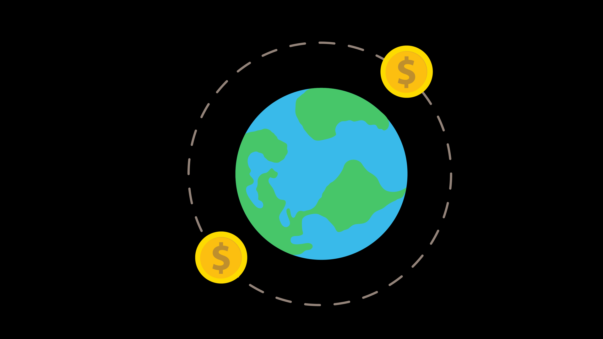 Global Money Transfer Orbit World Animation Stock Footage SBV-353918179 ...