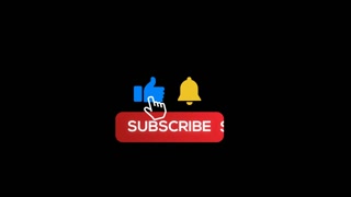 Subscribe, reminder, and like button animation with mouse cursor on transparent background with alpha channel