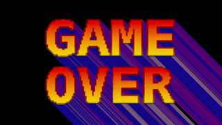 game over computer game arcade gaming words