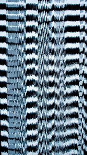 analogue video static and glitch in vertical