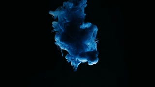 Abstract Ink colour flowing in water