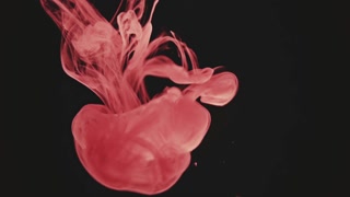 Abstract Ink colour flowing in water