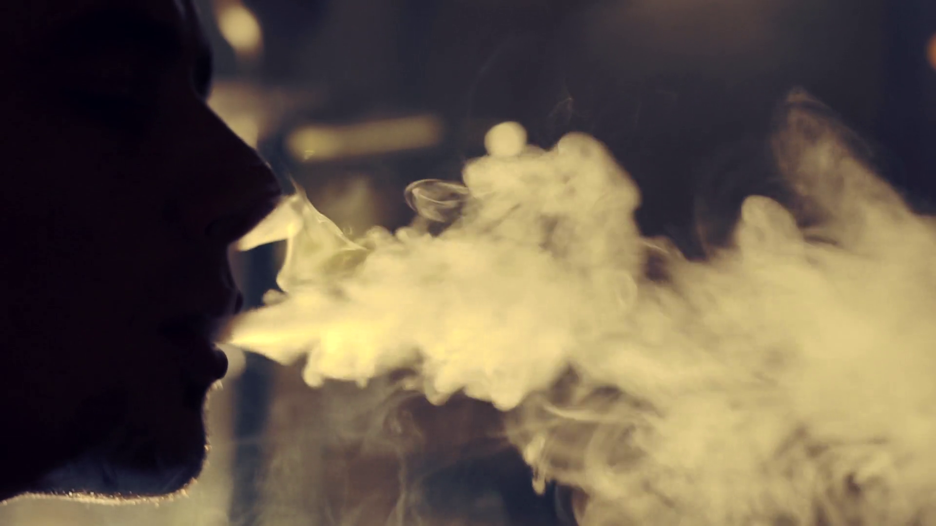 Young man smoking hookah in a bar Stock Video Footage Storyblocks