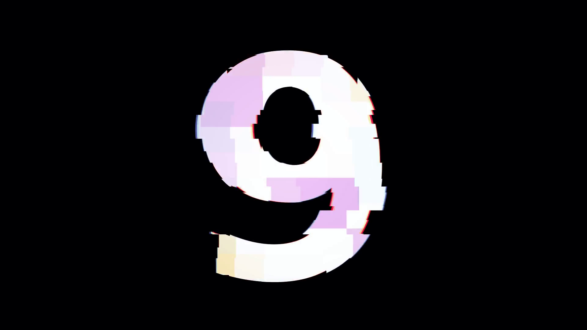 Countdown Timer - Glitch Style - 5 Stock Footage SBV-338647620 ...