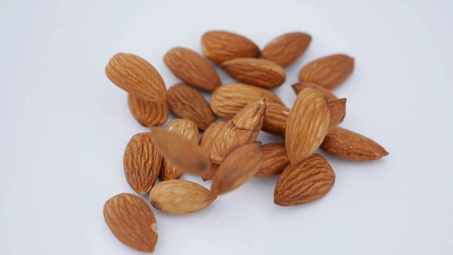 product rich in minerals and vitamins Nut almond close up. Stock Video