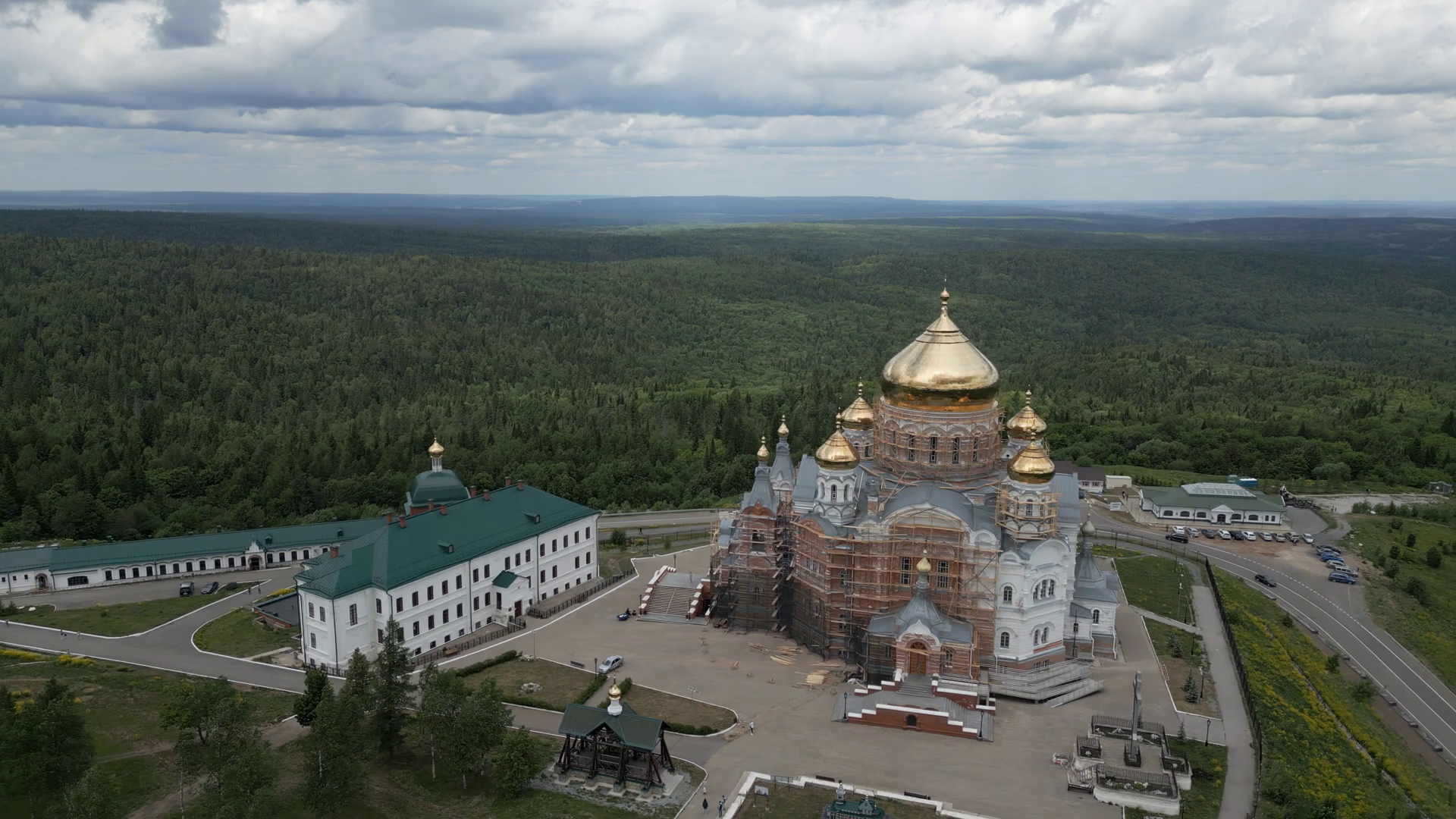 Aerial View Of Stunning Russian Orthodox Stock Footage SBV-351669220 ...