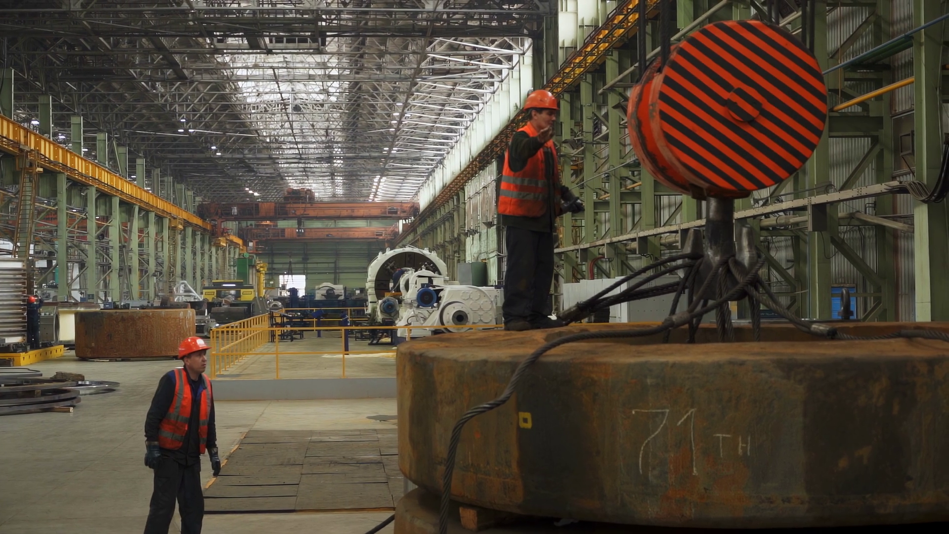 Engineers Communicating Using Hand Signals Stock Footage SBV-352228938 ...