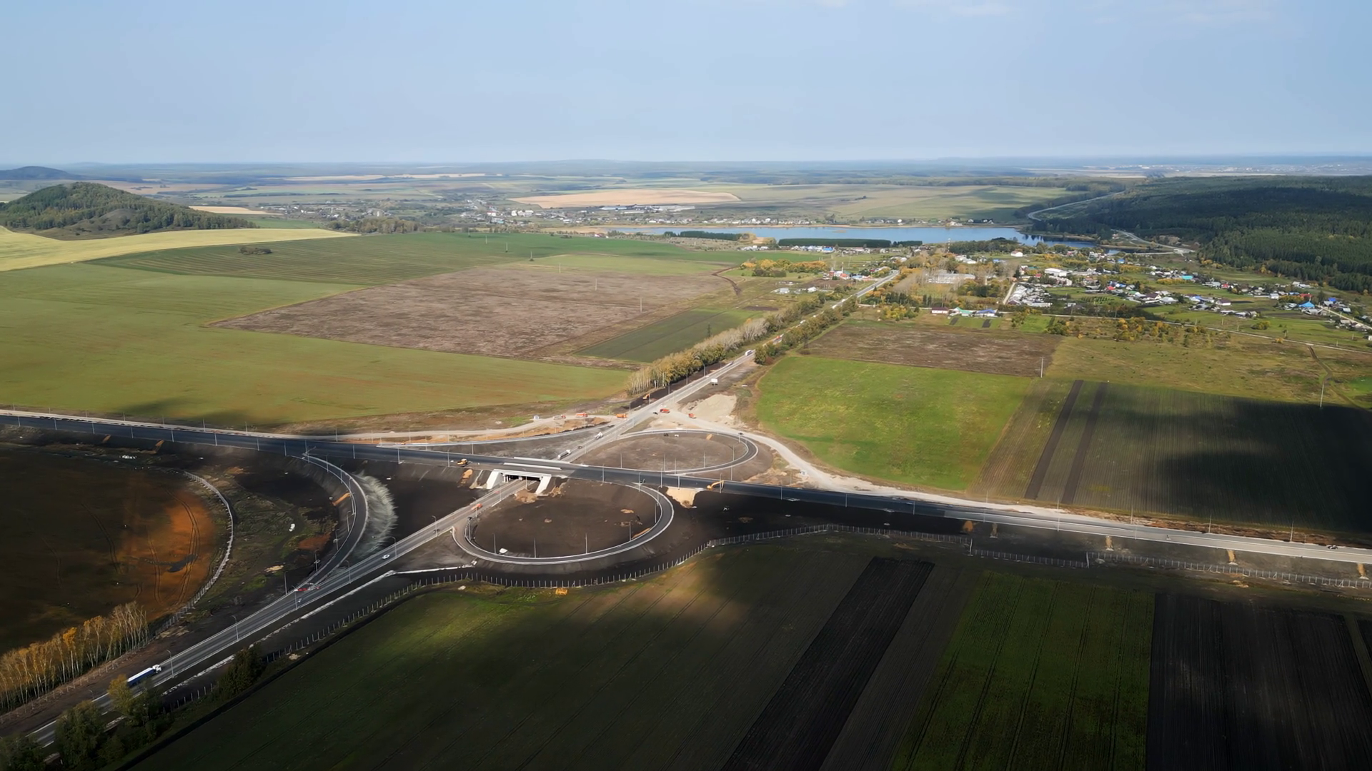 Highway Interchange Under Construction Stock Footage SBV-352155297 ...