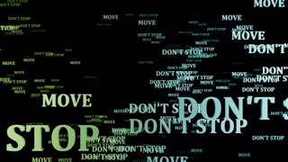 Don't stop moving kinetic typography