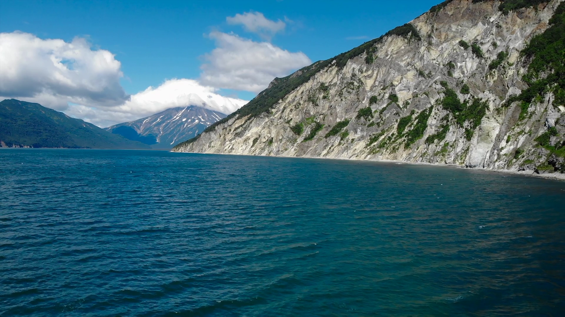 Stunning Alaskan Scenery With Coastal Cliffs Stock Footage SBV ...