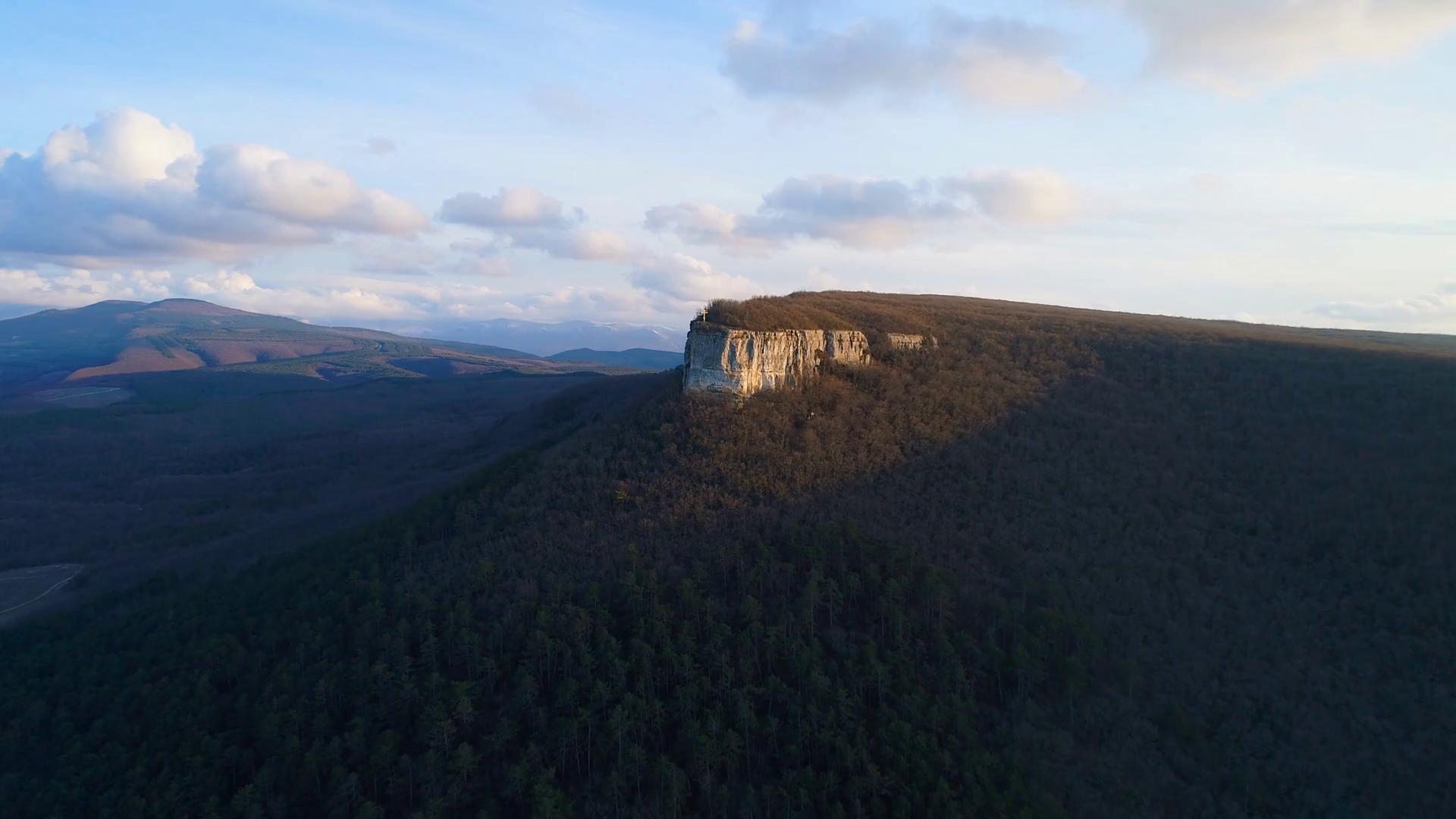 Beautiful Mountain Panorama With Rock Cross Stock Footage SBV-348443522 ...