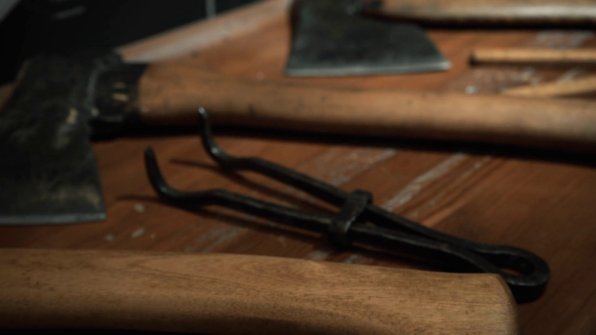 Big Axes Media Huge Russian Axes Lie On Stock Footage SBV348507967