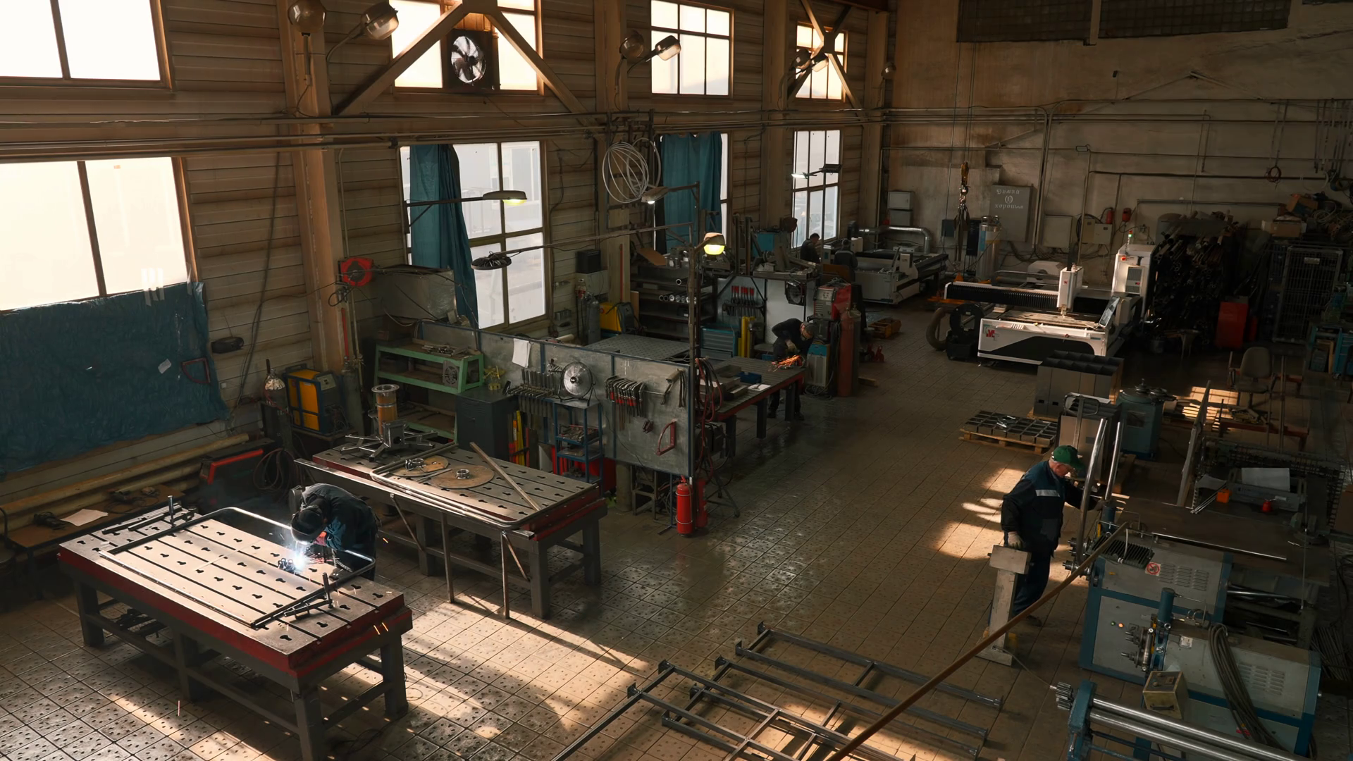 Metal Production Workshop Interior Creative Stock Footage SBV-348510972 ...