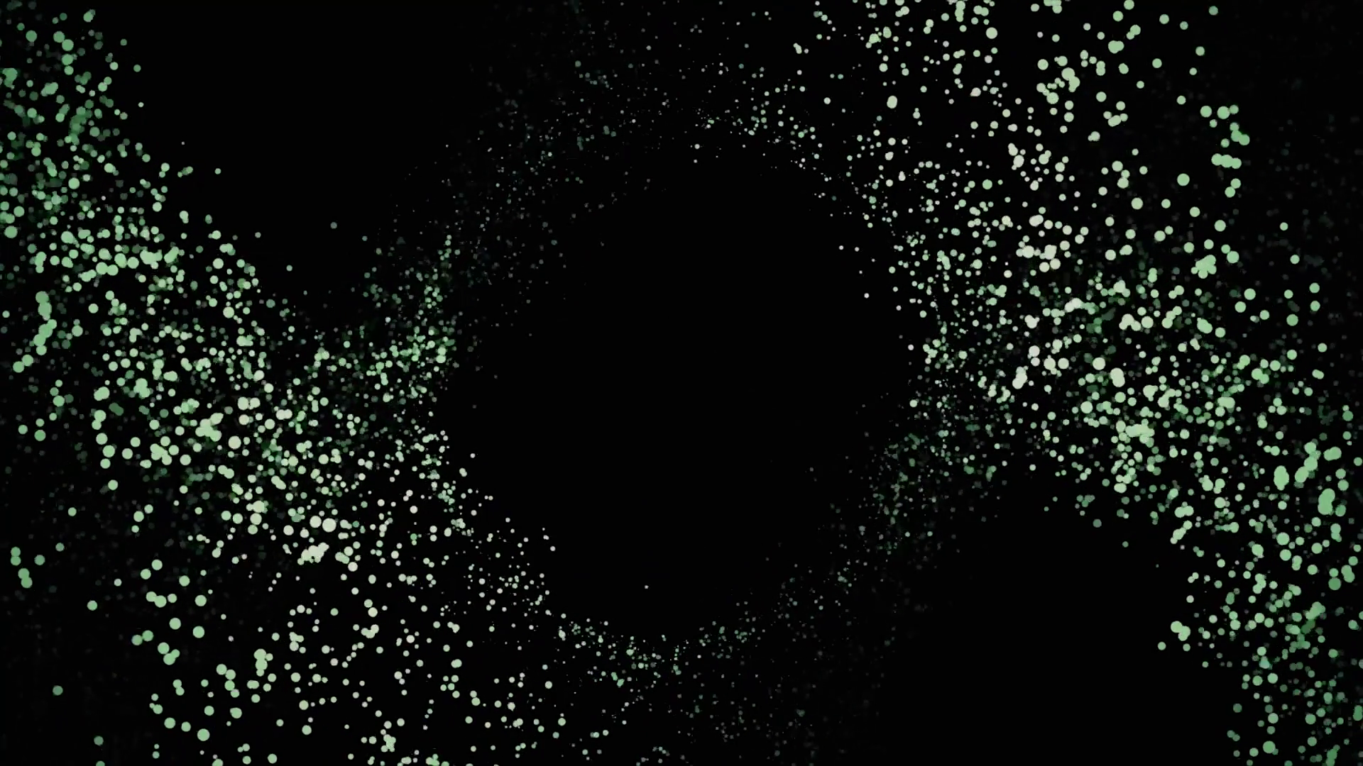 Abstract Green Glitter Swirl Of Particles Stock Motion Graphics SBV ...