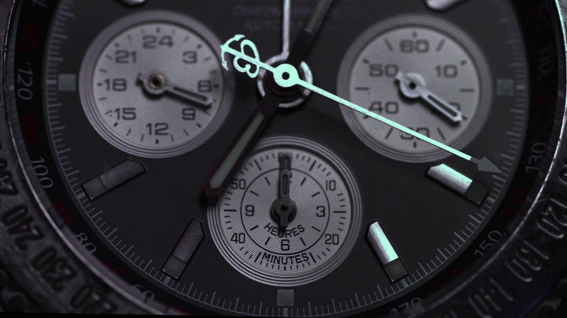 Luxury Watch Chronograph Closeup Watch Macro Stock Footage SBV