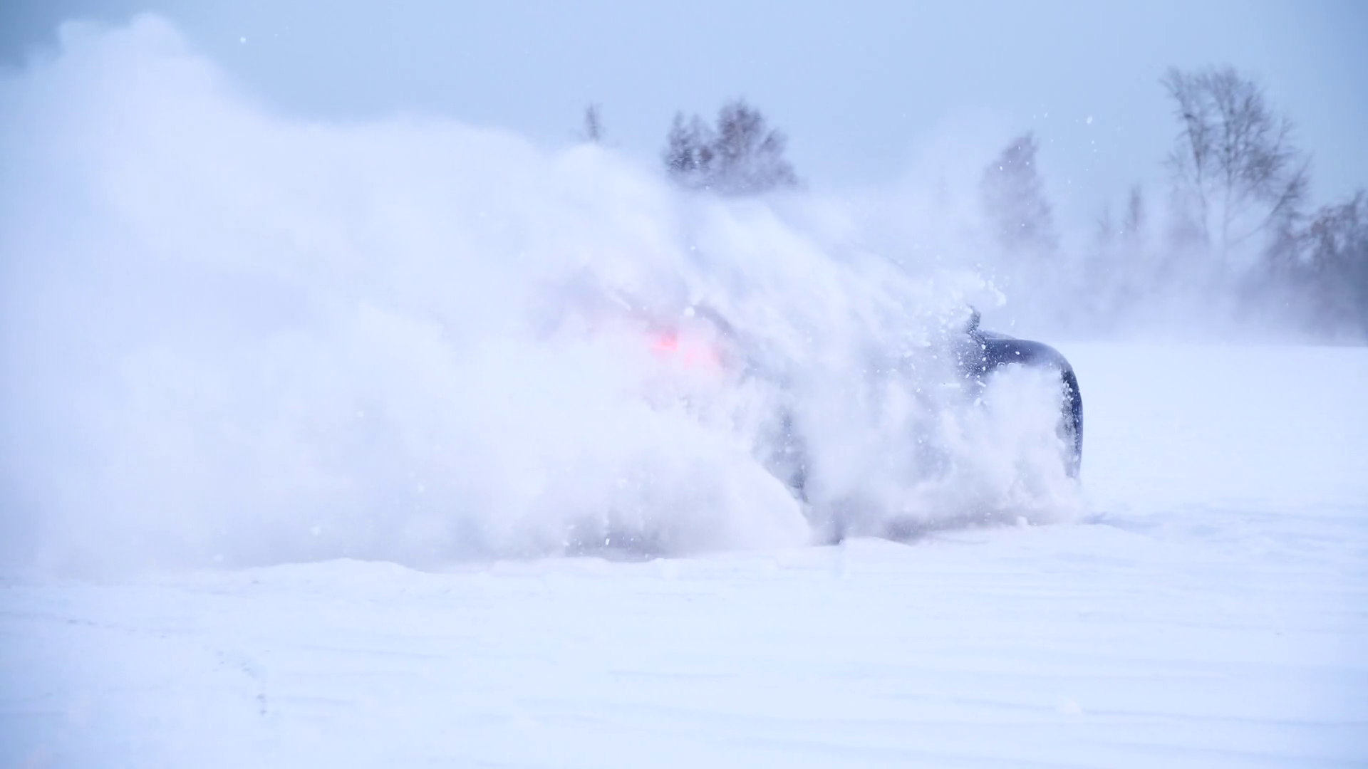 Sliding On Ice Line Snow Drifting Snowy Land Stock Footage SBV ...