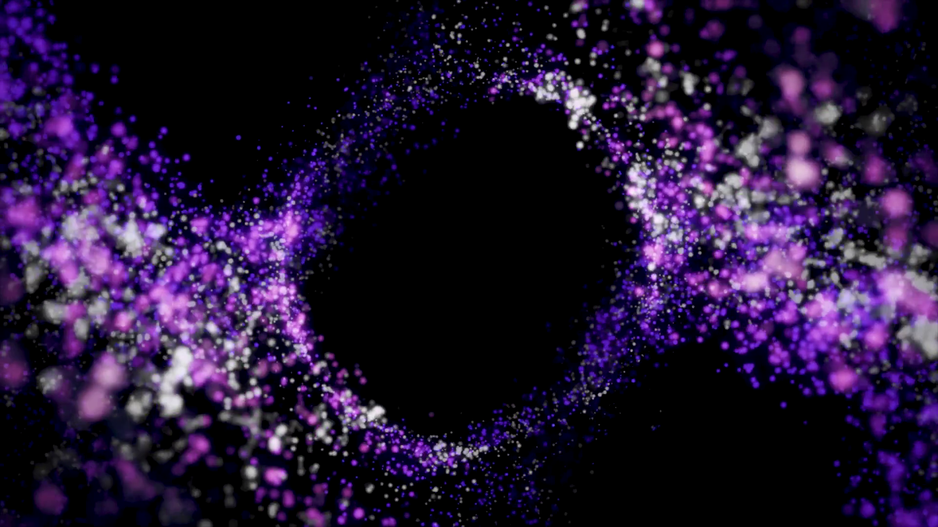 Abstract Shining Ring Of Flying Particles On Stock Motion Graphics SBV ...